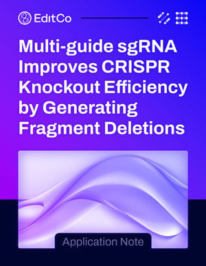 Multi-guide RNA Improves CRISPR Efficiency by Generating Fragment Deletions