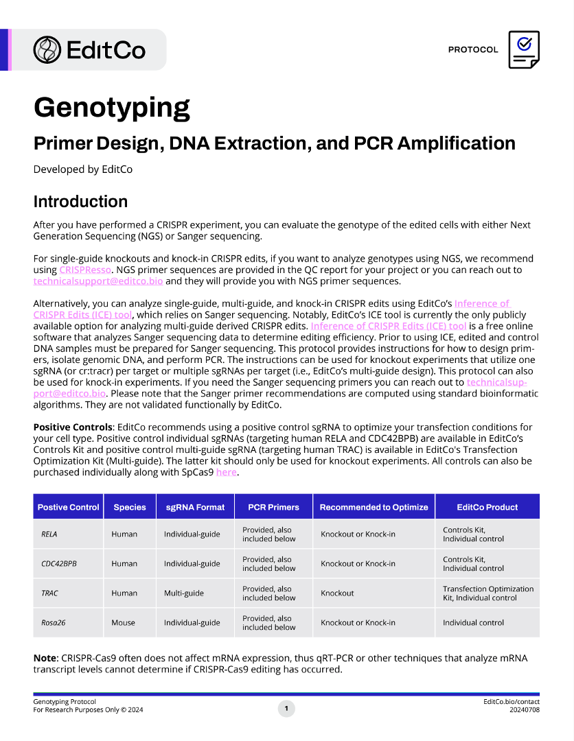 Genotyping Protocol